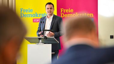 Robert Malorny bei der Wahlkreiskonferenz in Dresden
